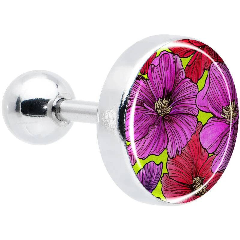 Women's Earrings – Elegant Designs for Every Personality--16 Gauge 1/4 Blossom Creation Tropical Floral Flowers Cartilage Earring