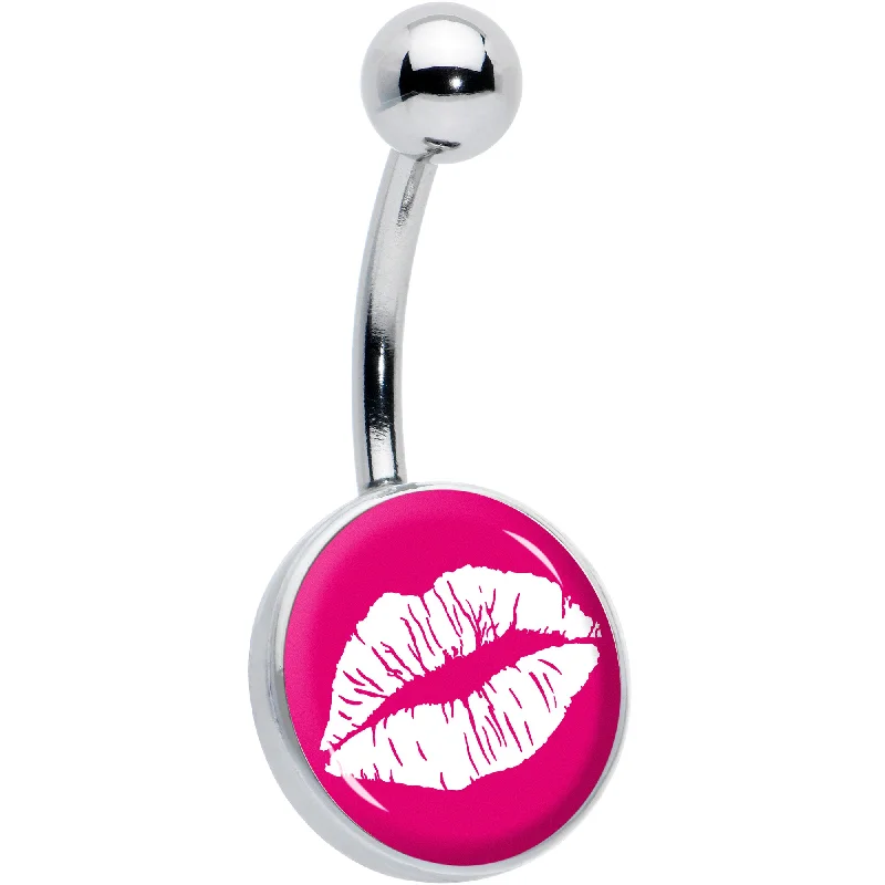 Stylish Belly Rings for Special Moments -Red Hot Lips Belly Ring