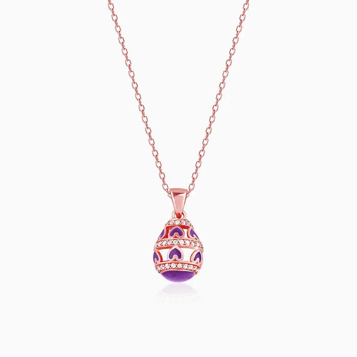 Shop Classic Women's  Necklaces & Pendants with a Modern Twist-Rose Gold Romance in Air Balloon Pendant with Link Chain