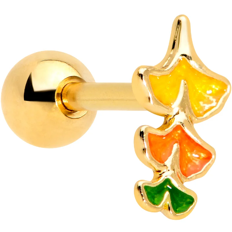 Women's Earrings – Elegant Designs for Every Personality--16 Gauge 1/4 Gold Tone Autumn Leaves Fall Cartilage Tragus Women's Earrings – Elegant Designs for Every Personality--16 Gauge 1/4 Gold Tone Autumn Leaves Fall Cartilage Tragus