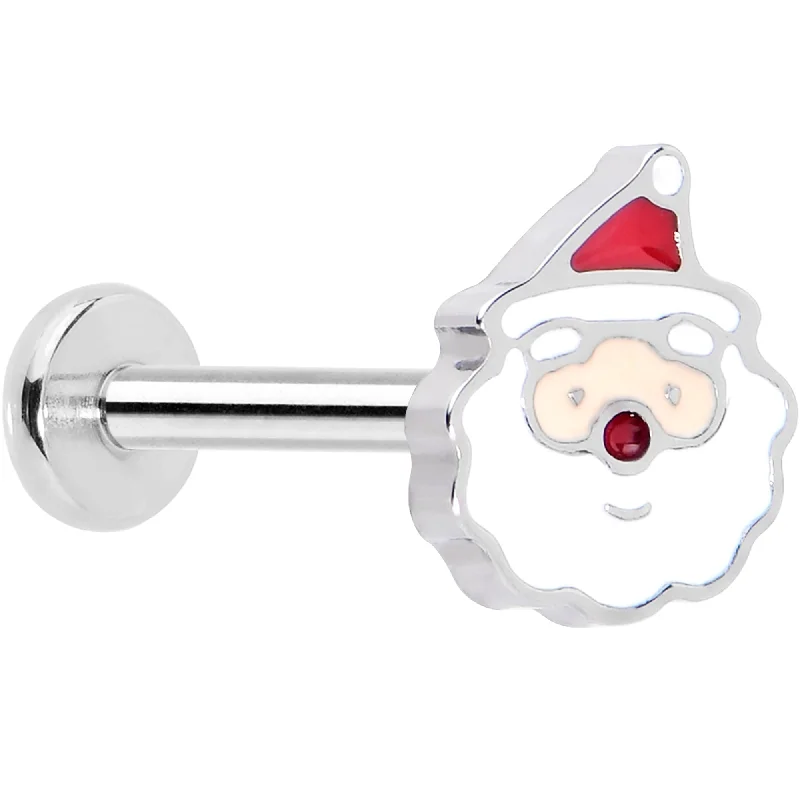 Women's Earrings – Elegant Designs for Every Personality--Christmas Flat Back Earring - Santa Claus