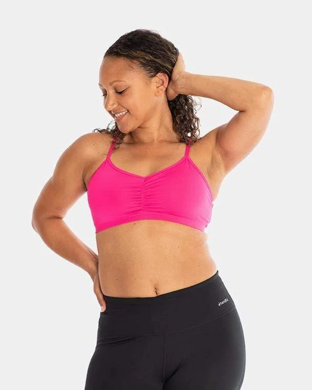 Vegan Protein Bars for Yoga Enthusiasts -Handful Adjustable Bra – Battle Cry Pink