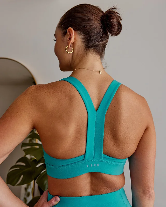 Yoga Bar with Matcha for Calm Energy -Advance Sports Bra - Uplift Blue