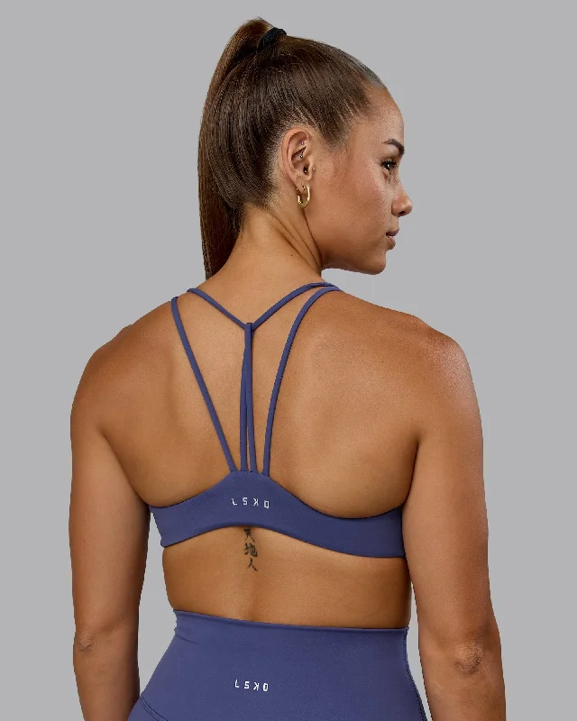 Yoga Bar for Enhanced Stamina -Agile Sports Bra - Future Dusk