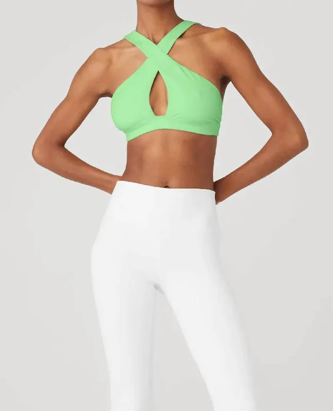 Yoga Bar with Almonds and Cacao -Airbrush Destination Bra In Ultramint