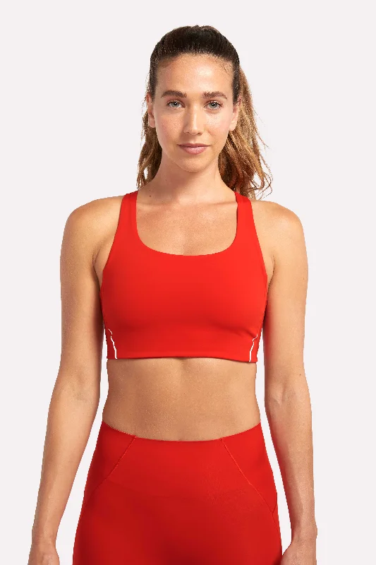 Yoga Bar with Fresh Berries -ALRN MID SUPPORT CROP BRA