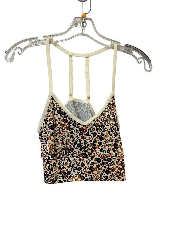 Yoga Bar with Avocado -Animal Print Athletic Bra Anthropologie, Size L