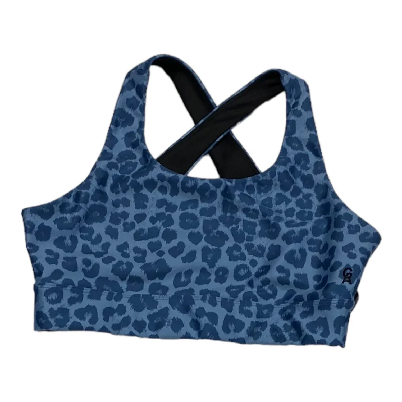 Yoga Bar with Almond Milk -Animal Print Athletic Bra Good American, Size Xl