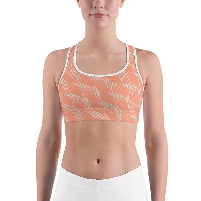 Yoga Bars with Vitamin B12 -Apricot Wave Sports Bra