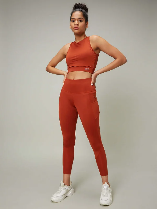 Yoga Bar with Plant-Based Sweeteners -Arabian spice Cross Back Crop Top & Aura Leggings Yoga Bar with Plant-Based Sweeteners -Arabian spice Cross Back Crop Top & Aura Leggings