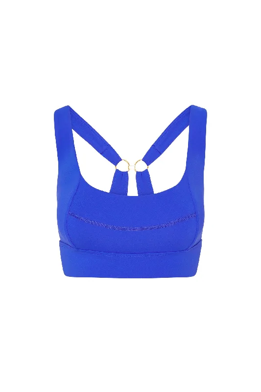 Yoga Bars for a Clean Snack -Arches "The Tash Bra" - Cobalt