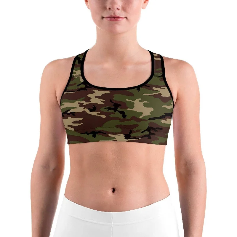Yoga Bar for Protein and Nutrient Boost -Army Camo Sports bra