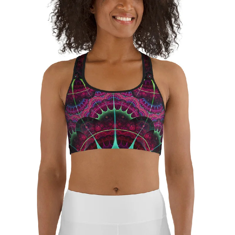 Yoga Bar for Lean Protein -Astrolabe sports bra fire agate