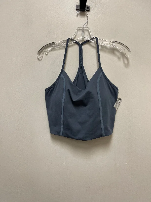 Yoga Bar with Strawberries -Athletic Bra By 90 Degrees By Reflex In Blue, Size: Xl