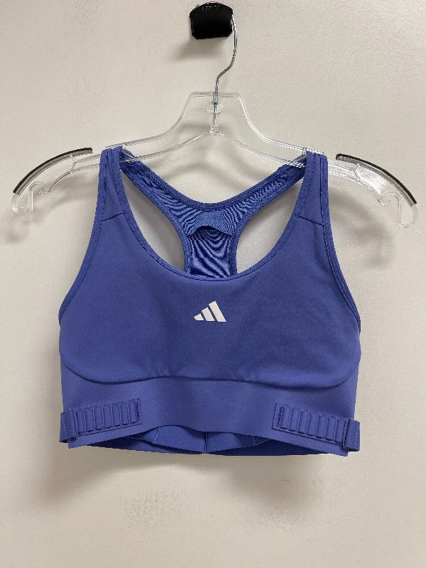 Yoga Bar for Healthy Lifestyle -Athletic Bra By Adidas In Blue, Size: S