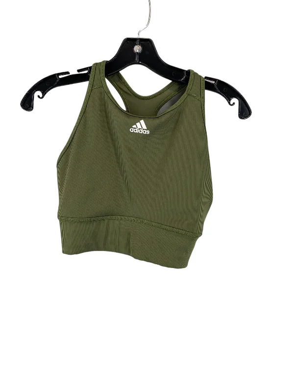 Yoga Bar with Pumpkin Seeds -Athletic Bra By Adidas In Green, Size: M