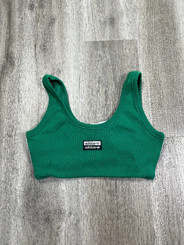 Yoga Bar for Smooth Energy -Athletic Bra By Adidas In Green, Size: M