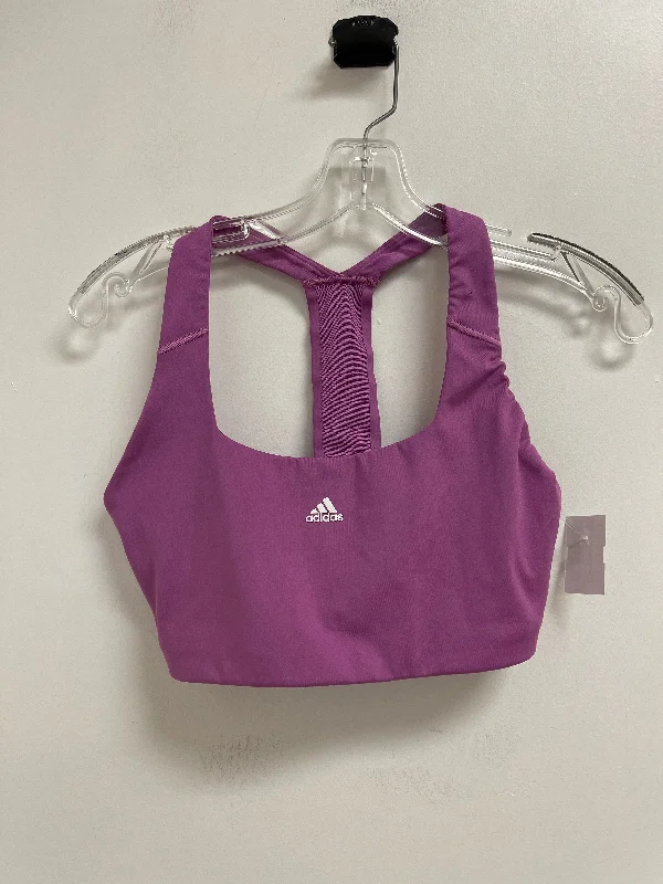 Plant-Based Protein Yoga Bars -Athletic Bra By Adidas In Purple, Size: S
