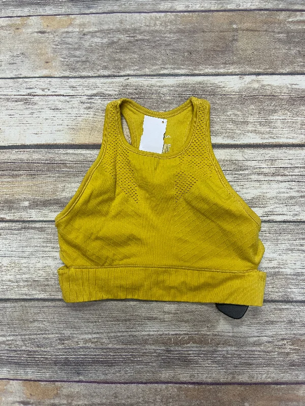 Yoga Bar for Clean Muscle Fuel -Athletic Bra By All In Motion In Yellow, Size: Xs