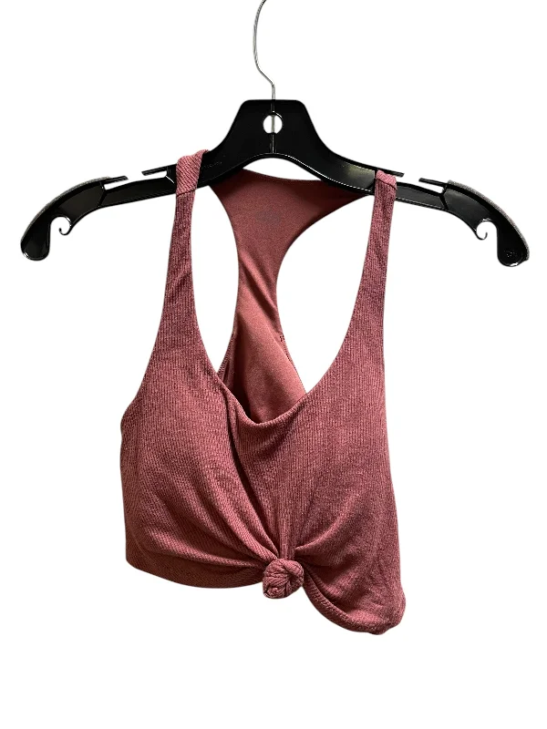 Yoga Bar with Flaxseed -Athletic Bra By Alo In Pink, Size: S