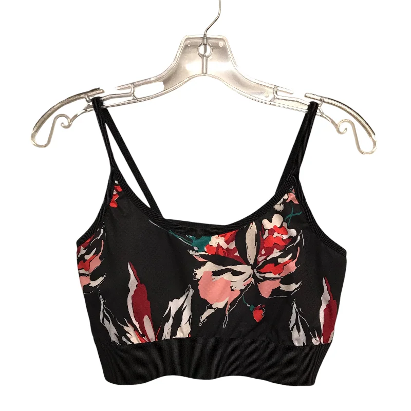 Yoga Bar with Apple and Oats -Athletic Bra By Athleta In Floral Print, Size:L