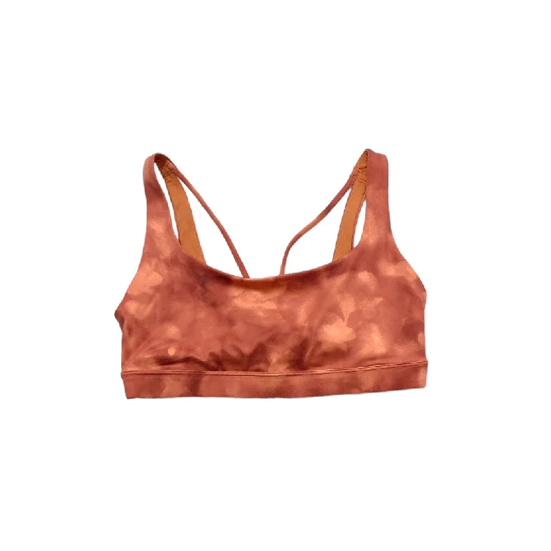 Yoga Bar with Smooth Almond Butter -Athletic Bra By Athleta In Peach, Size: M