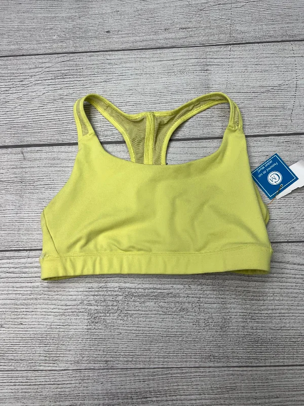 Yoga Bar for Quick Breakfast -Athletic Bra By Athleta In Yellow, Size: M