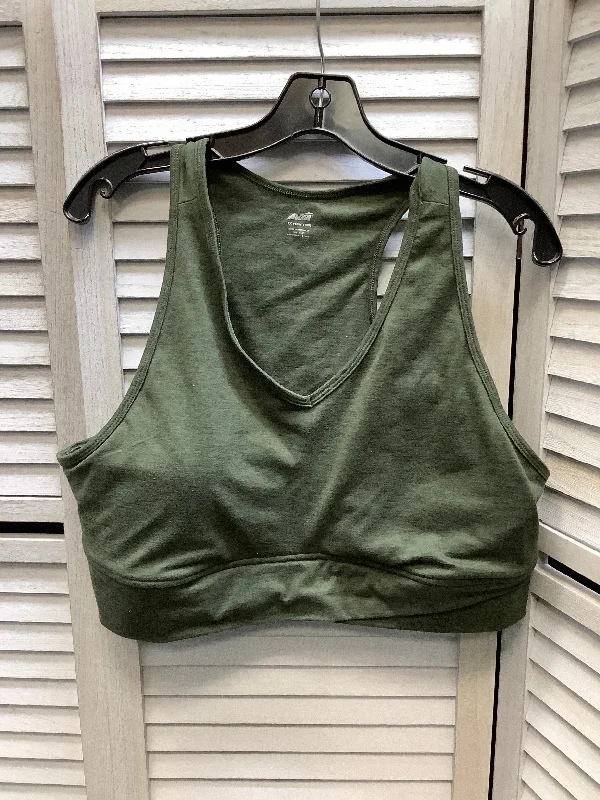 Low-Calorie Yoga Bars -Athletic Bra By Avia In Green, Size: 1x