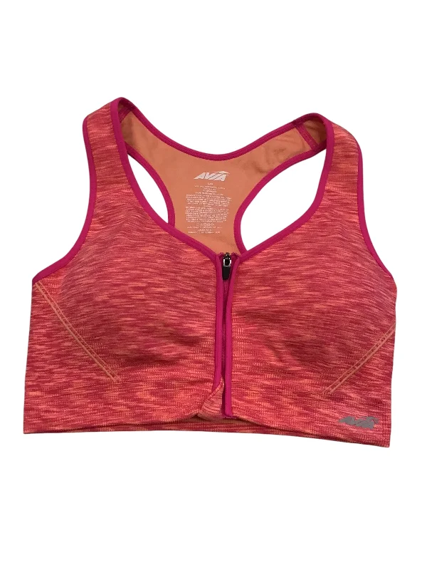 Yoga Bar with Raw Honey -Athletic Bra By Avia In Pink, Size: Large