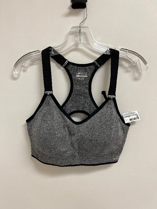 Yoga Bar for Better Endurance -Athletic Bra By Bcg In Grey, Size: 1x