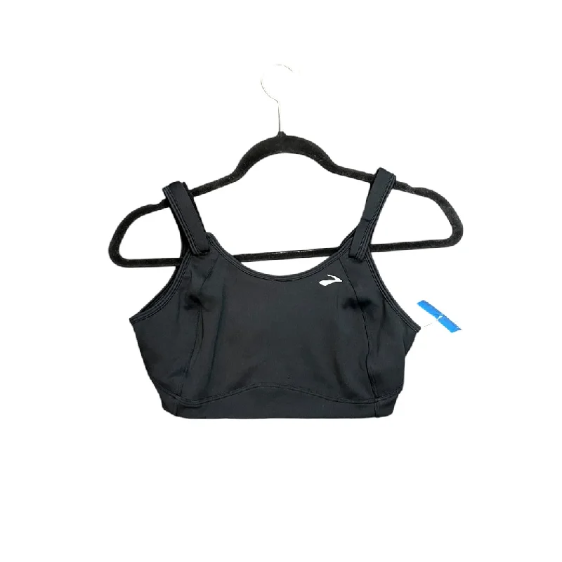 Yoga Bar with Hemp Protein -Athletic Bra By Brooks In Black