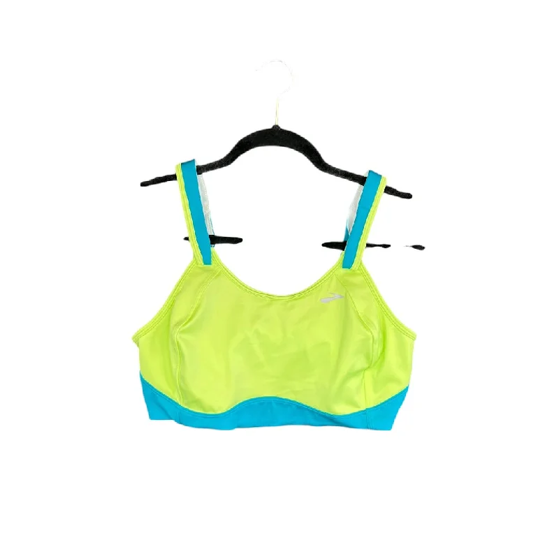 Yoga Bar for Lean Muscle -Athletic Bra By Brooks In Green