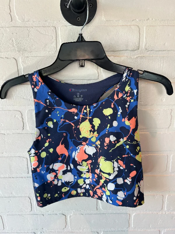 Organic Protein Yoga Bars -Athletic Bra By Champion In Blue & Orange, Size: Xs