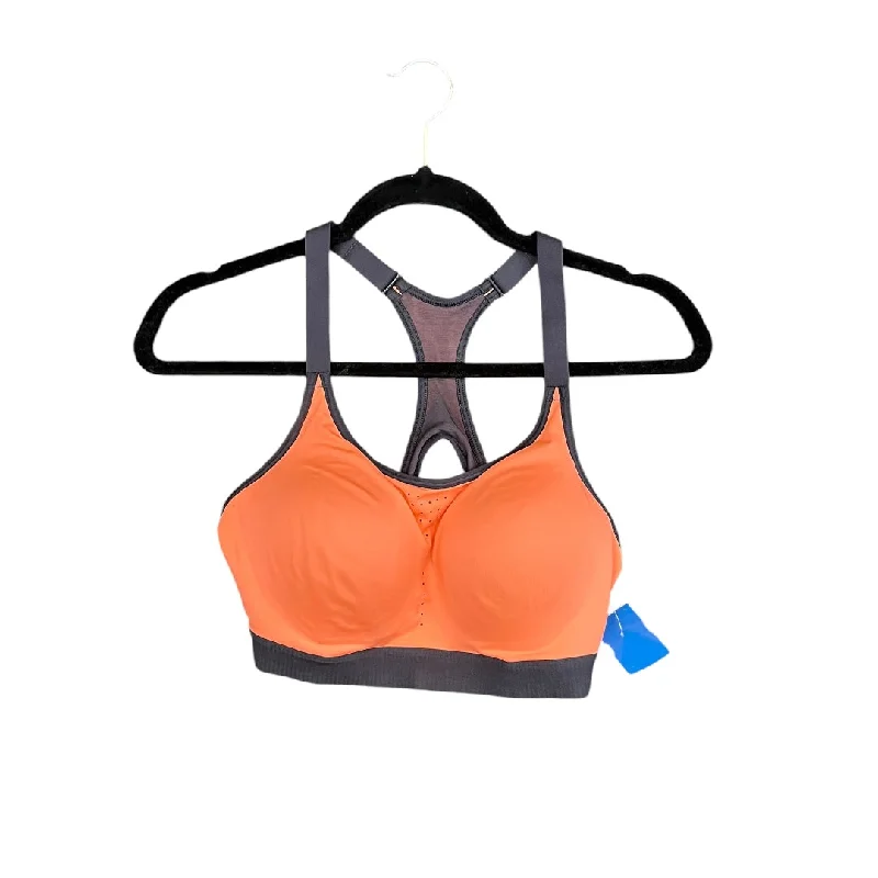 Yoga Bar with Rice Protein -Athletic Bra By Champion In Orange, Size: L