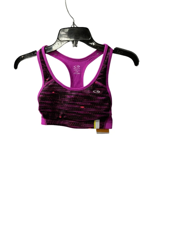 Yoga Bar for Muscle Repair -Athletic Bra By Champion In Purple, Size: S