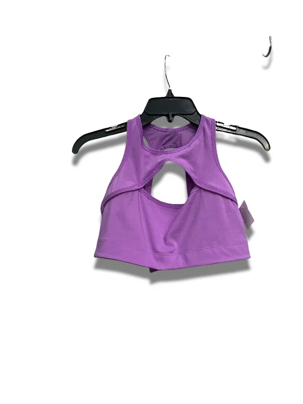 Yoga Bars for Energy and Focus -Athletic Bra By Cmb In Purple, Size: L