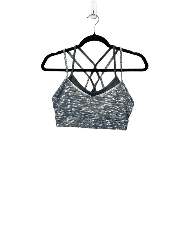 Yoga Bar with All-Natural Ingredients -Athletic Bra By Cmc In Grey, Size: S