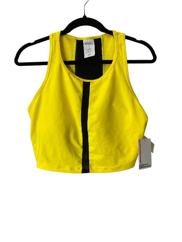 Yoga Bar with Cocoa Butter -Athletic Bra By Cmc In Yellow, Size: Xl