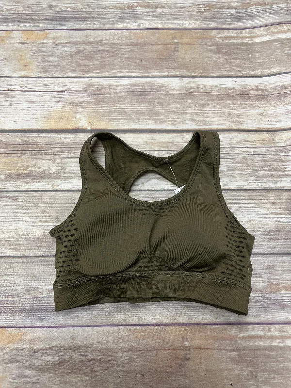 Yoga Bar with Raw Protein for Recovery -Athletic Bra By Cme In Green, Size: M