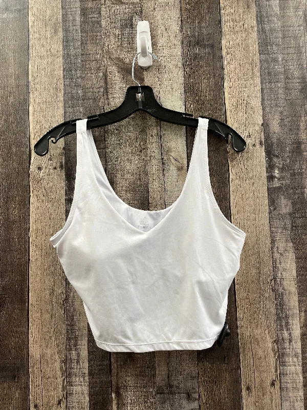 Yoga Bar with Dark Chocolate for Energy -Athletic Bra By Cmf In White, Size: L