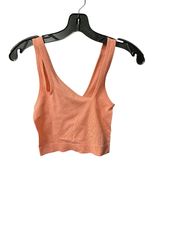 Yoga Bars with Healthy Sugars -Athletic Bra By Colsie In Orange, Size: M
