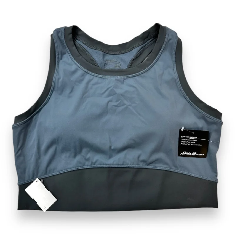 Yoga Bar for Healthy Weight Management -Athletic Bra By Eddie Bauer In Grey, Size: L