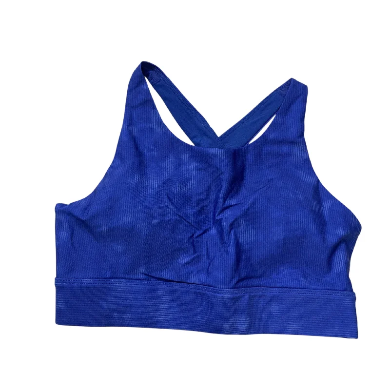 Organic Yoga Bar with Berries -Athletic Bra By Fabletics In Blue, Size: S