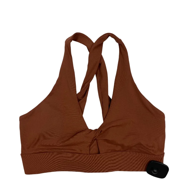 Yoga Bars with Organic Protein -Athletic Bra By Fabletics In Brown, Size: M