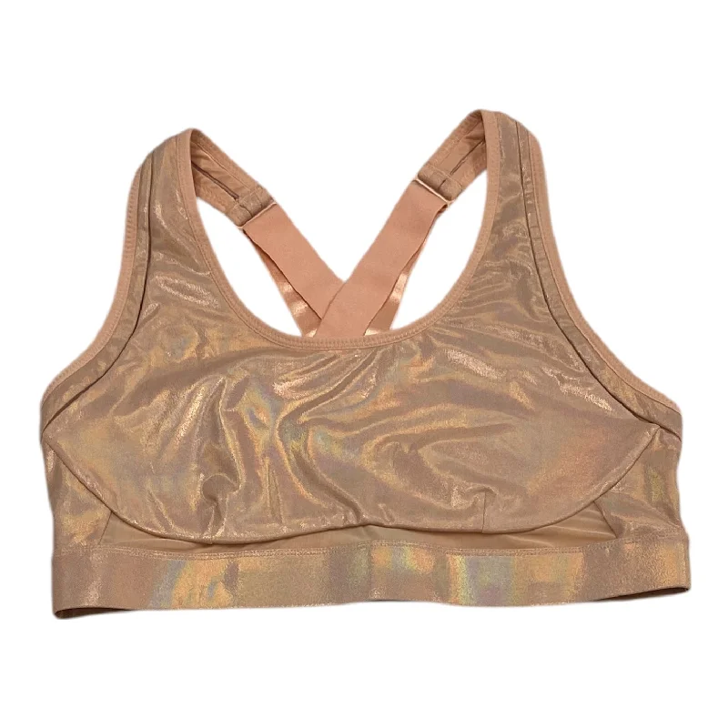 Yoga Bar with Chia Seeds and Blueberries -Athletic Bra By Fabletics In Pink, Size: 1x