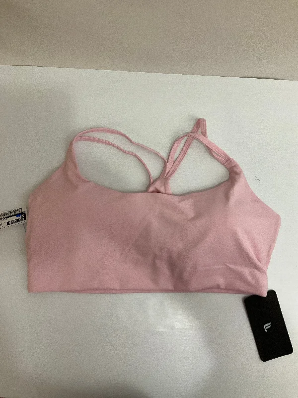 Yoga Bar with Natural Fruit Sweeteners -Athletic Bra By Fabletics In Pink, Size: 2x