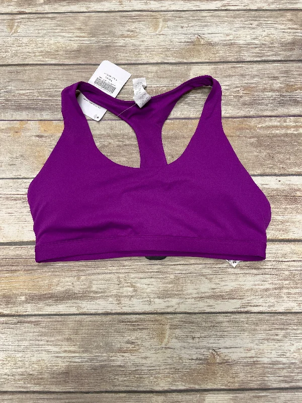 Yoga Bar for Vegan Protein -Athletic Bra By Fabletics In Purple, Size: Xl