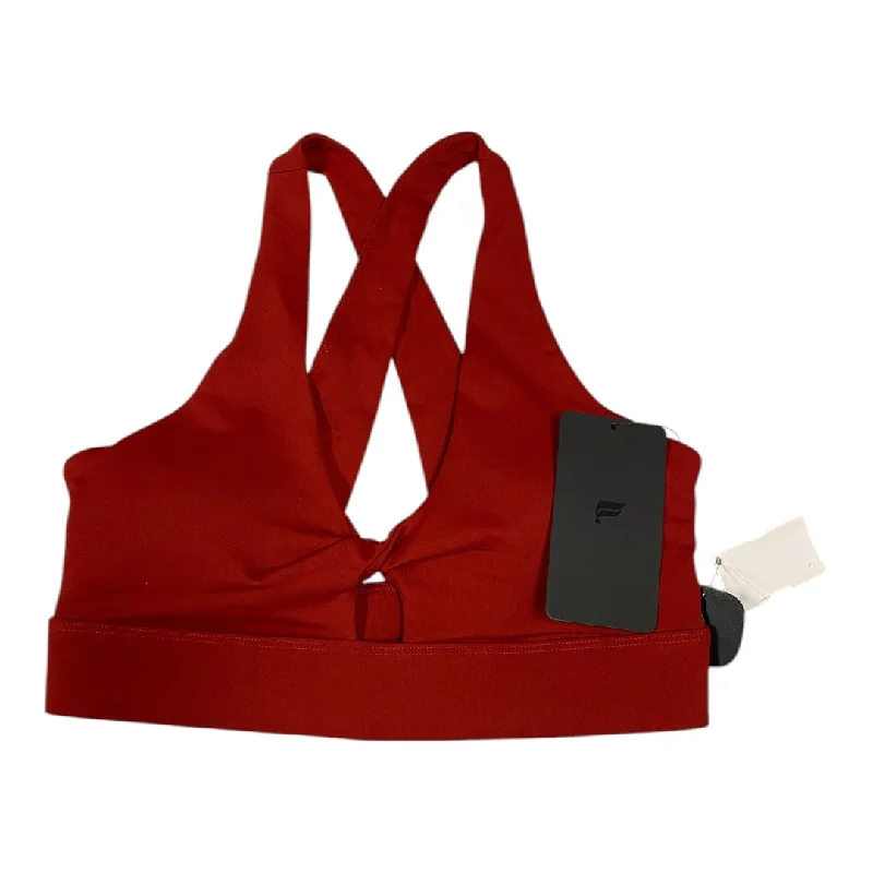 Low-Sugar Yoga Bars -Athletic Bra By Fabletics In Red, Size: M