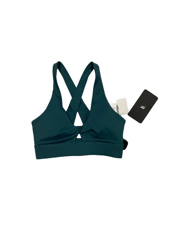 Protein Yoga Bar with Cacao -Athletic Bra By Fabletics In Teal, Size: S