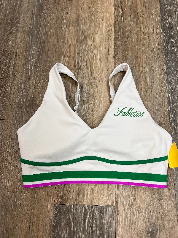 Protein Yoga Bar with Cacao -Athletic Bra By Fabletics In White, Size: L